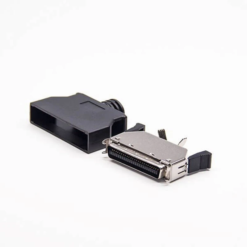Push Botton HPCN 50 pin Connector with Latch Clip