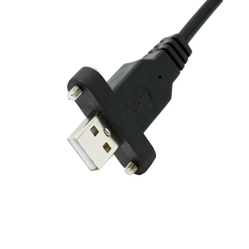 Panel Mount Screw hole lock USB 2.0 Extension Cable Panel Mount Screw hole lock USB 2.0 Extension Cable