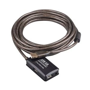 Aktyvus 4 prievadų USB2.{2}} kartotuvo 2 prailginimo šakotuvo kabelis
