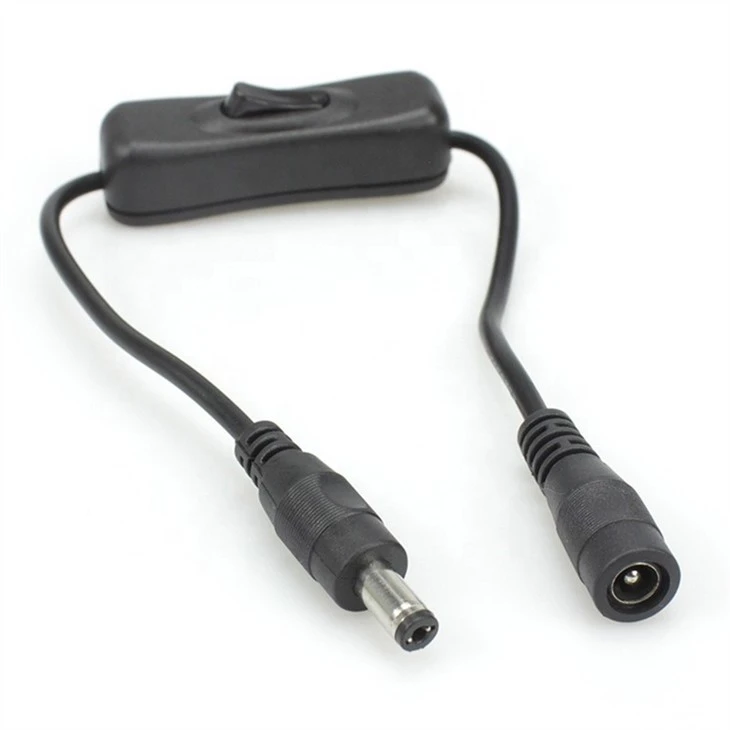 DC5.52.1 Power Extension Cord With Manual ON  OFF Switch